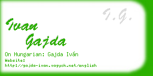 ivan gajda business card